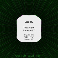 Field of view of the Leap-HD viewer.