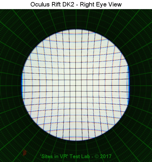 View from the right lens of the Oculus Rift DK2 viewer.